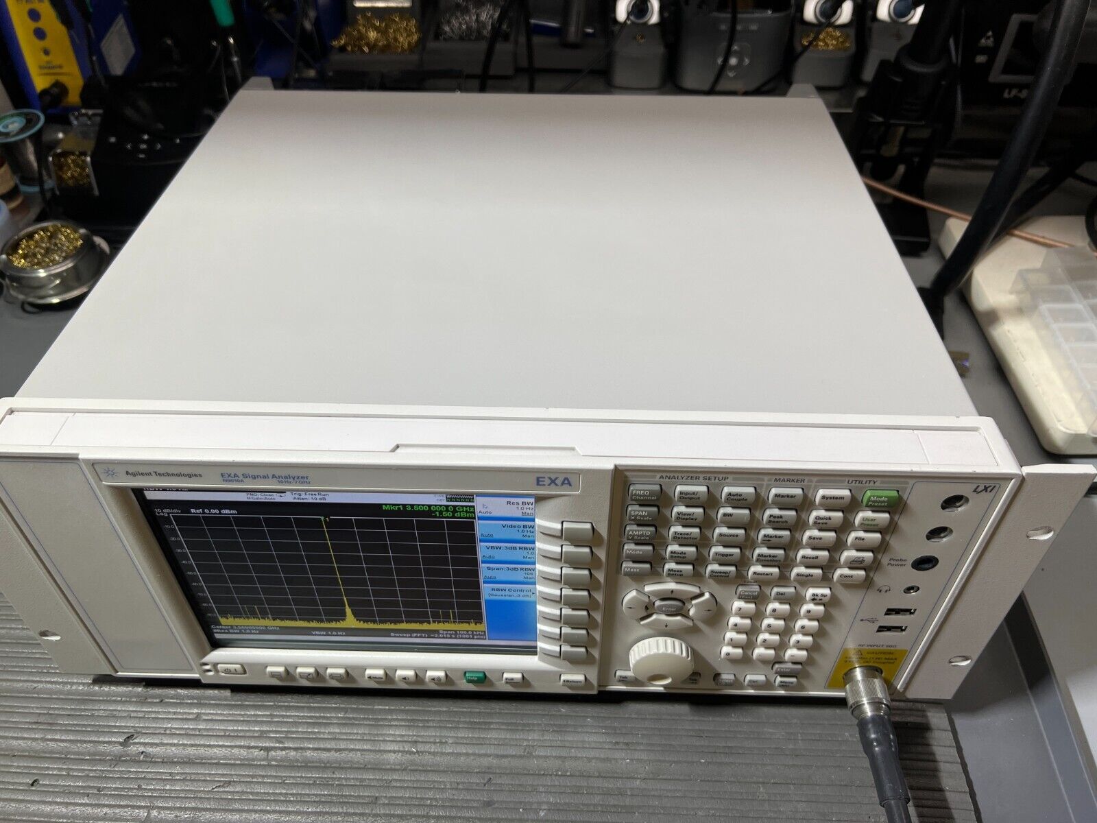 Agilent Keysight N9010A Opt 507 B25 10hz - 7GHz EXA Signal Spectrum Analyzer