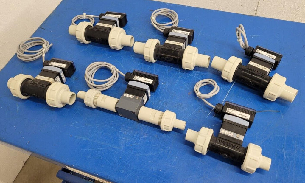 lot of 6x Burkert 8023:12 Solenoid Flow 5030-FKM-PP Wheel FLOW SE30 8030 DN12