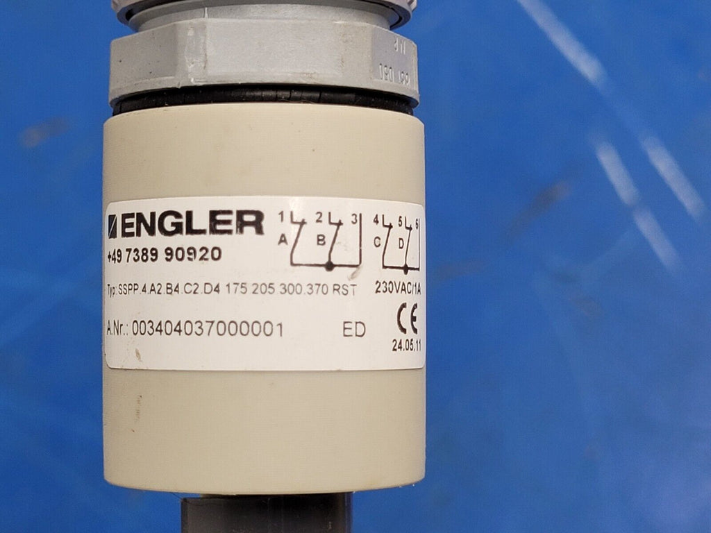 6x ENGLER 003204030500002, SSPP.2.A2.B4.205.305.RSTV High Purity Float Switch
