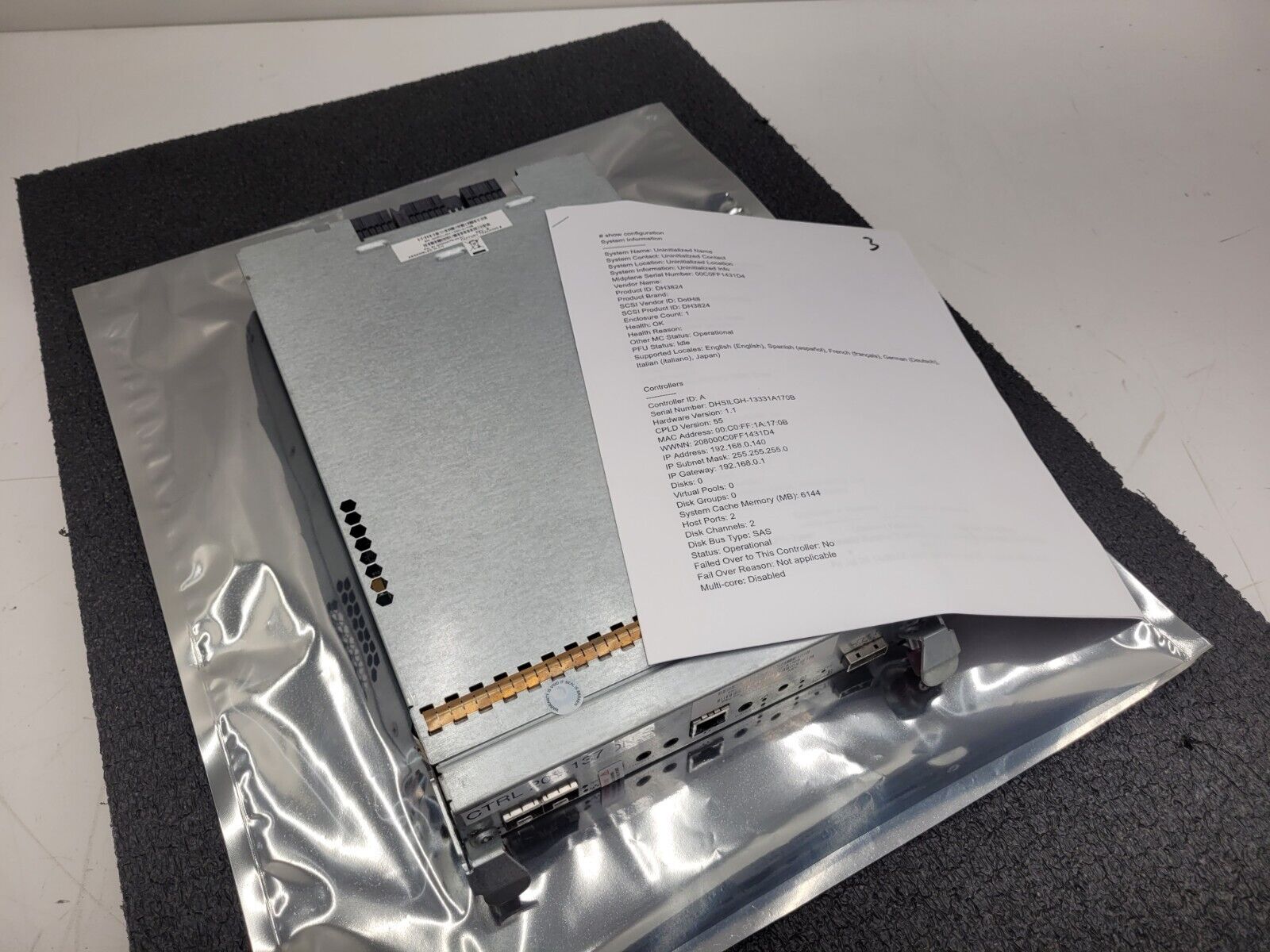 Dot Hill Smart Array MSA 1050 SAN 2x FC Controller 81-00000078-00-01 Tested A