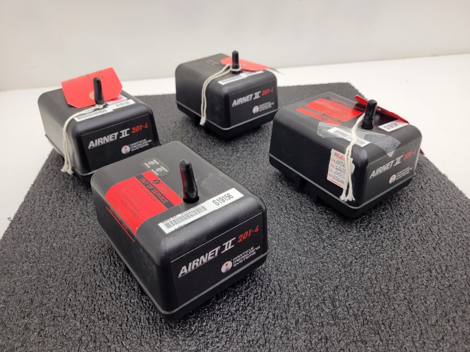 4x Particle Measuring Systems Airnet II 201-4 Network Laser Counter Parts/Repair