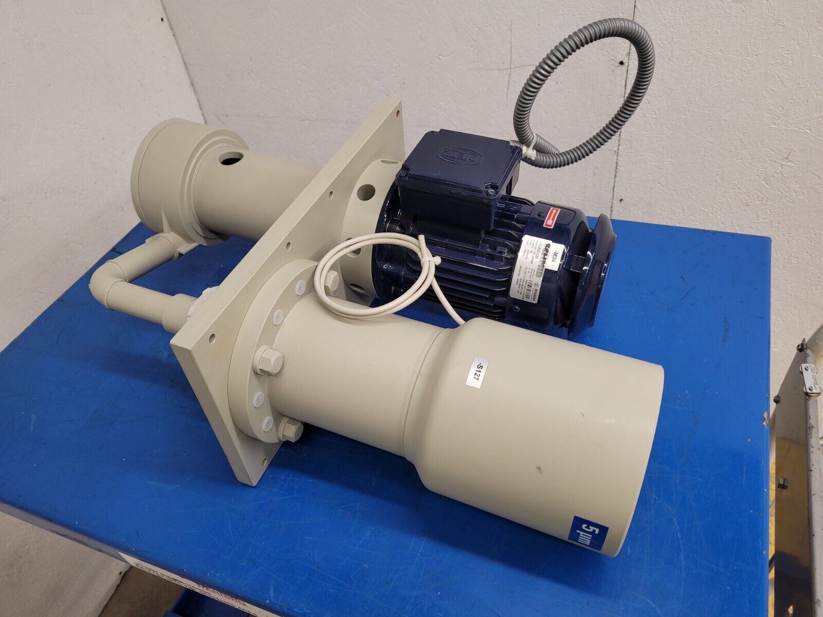 Schmid Stubbe ETLB25-125 Thermoplastic Vertical High Purity Chemical Sump Pump