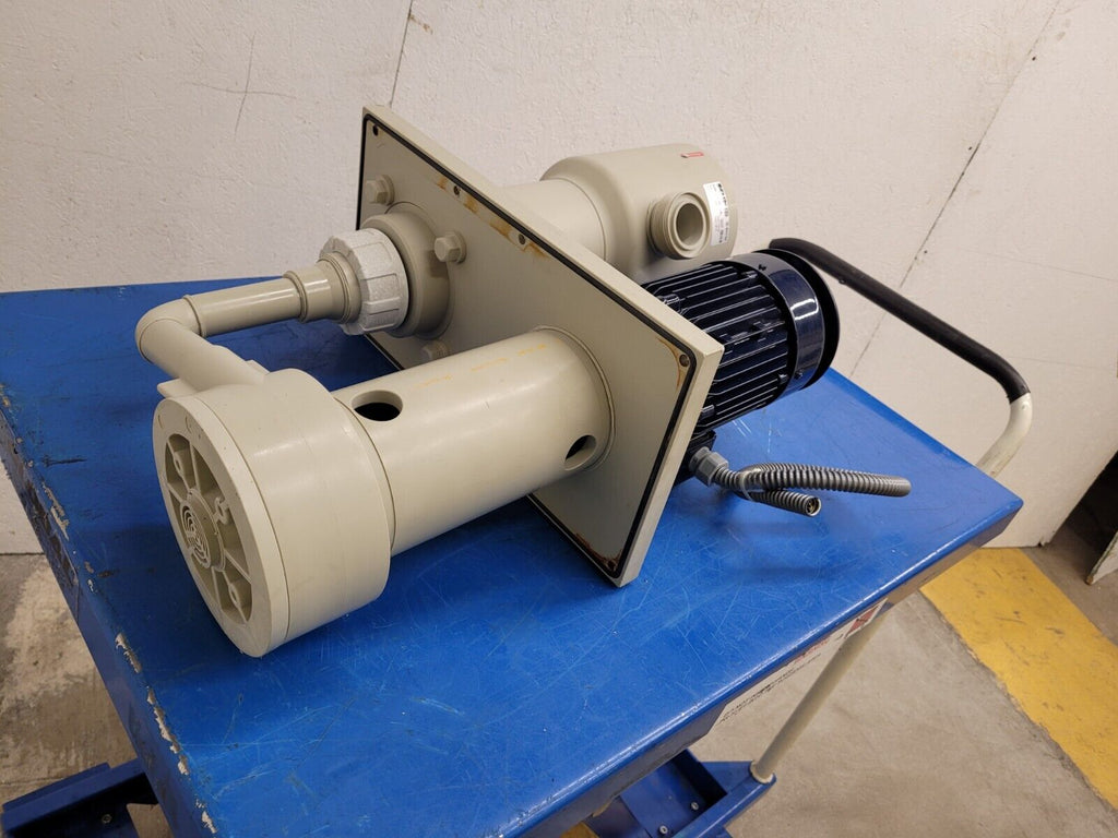 Schmid Stubbe ETLB25-125 Thermoplastic Vertical High Purity Chemical Sump Pump