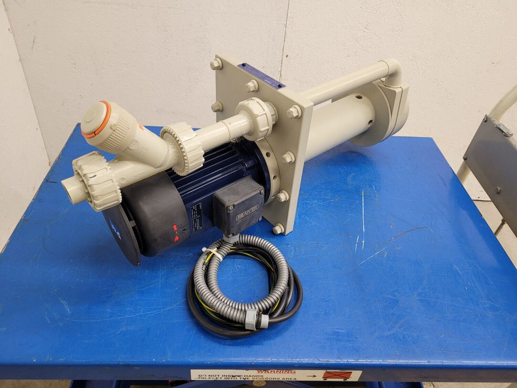 Renner RTL-PP-16 Thermoplastic Vertical High Purity Chemical Sump Pump