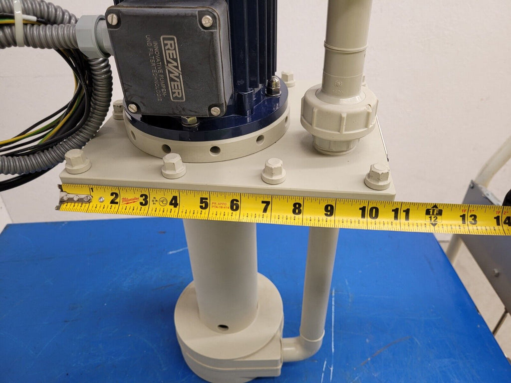 Renner RTL-PP-16 Thermoplastic Vertical High Purity Chemical Sump Pump