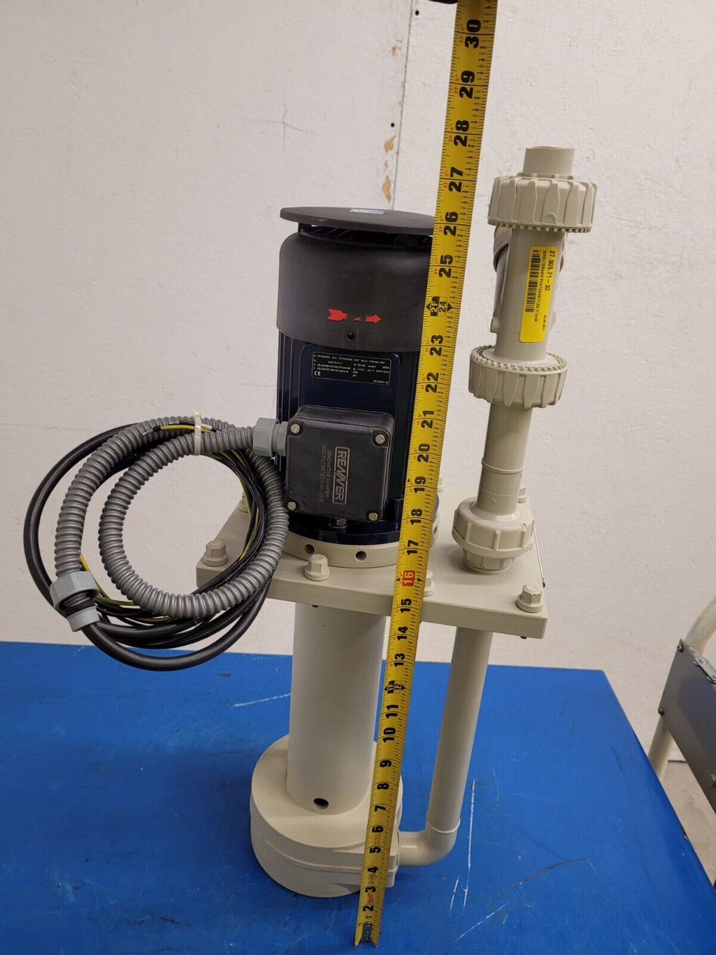 Renner RTL-PP-16 Thermoplastic Vertical High Purity Chemical Sump Pump