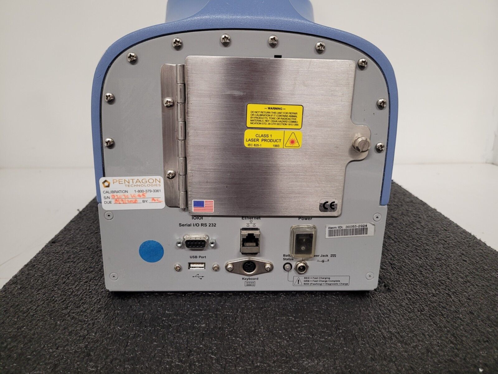 Pentagon Technologies 2086000-02 Surface Particle Detector QIII+ SPD Powers Up