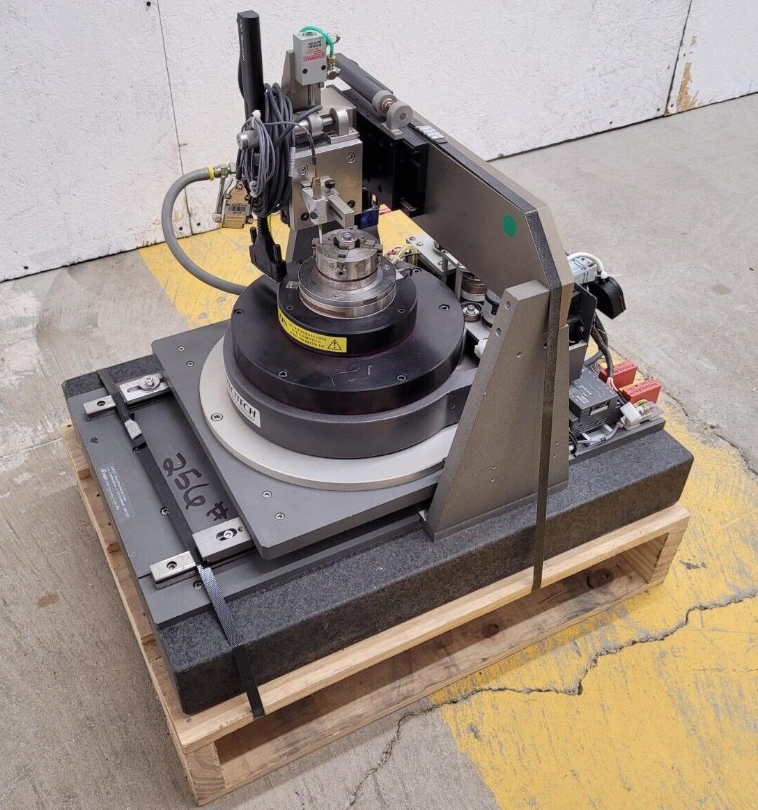 Precitech Air Bearing Spindle Sherline 4 Jaw Chuck Run Out Test Bed Granite Base
