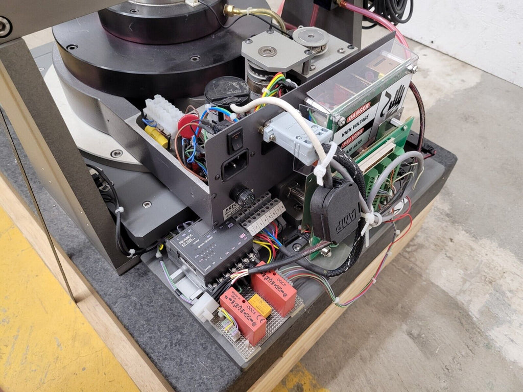 Precitech Air Bearing Spindle Sherline 4 Jaw Chuck Run Out Test Bed Granite Base