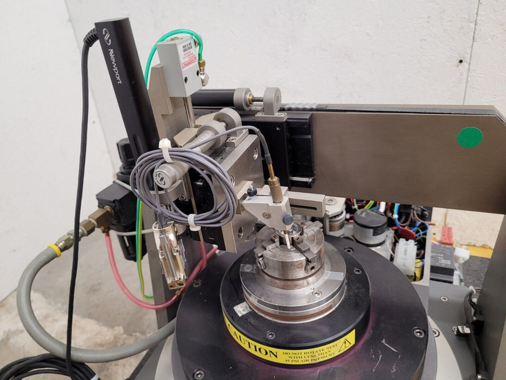Precitech Air Bearing Spindle Sherline 4 Jaw Chuck Run Out Test Bed Granite Base