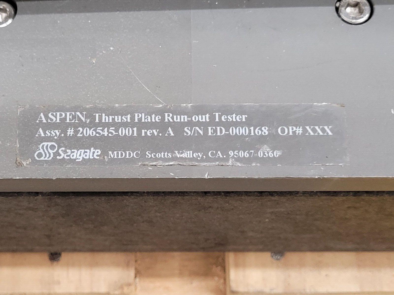 Precitech Air Bearing Spindle Sherline 4 Jaw Chuck Run Out Test Bed Granite Base