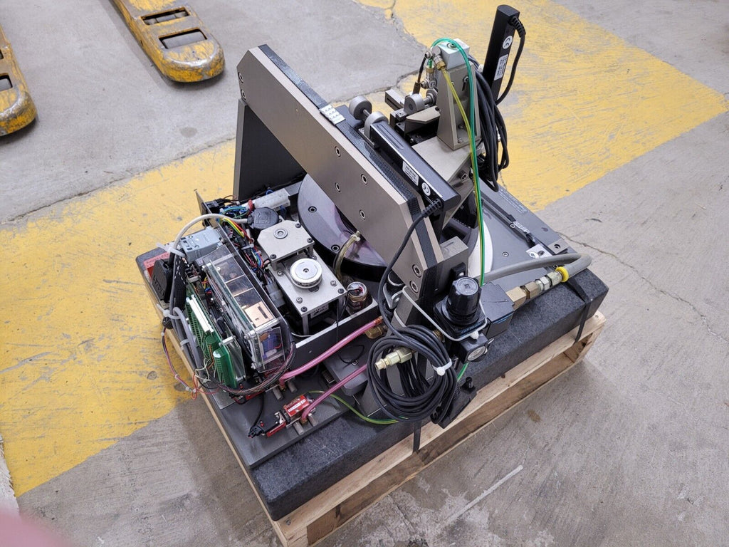 Precitech Air Bearing Spindle Sherline 4 Jaw Chuck Run Out Test Bed Granite Base