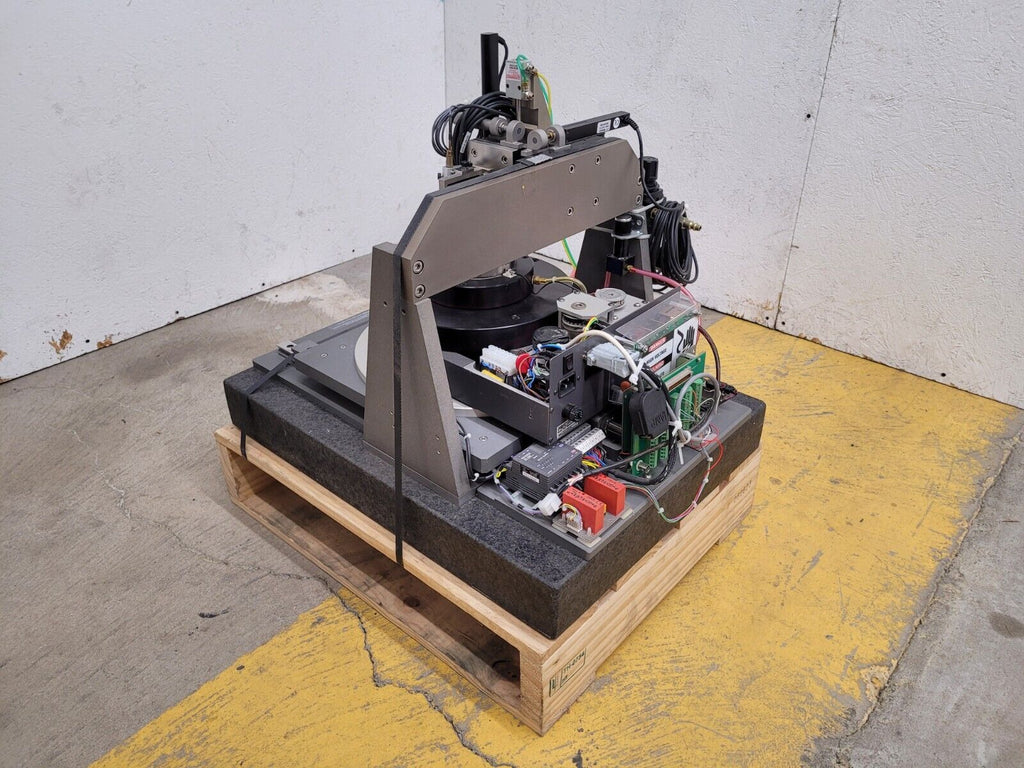 Precitech Air Bearing Spindle Sherline 4 Jaw Chuck Run Out Test Bed Granite Base