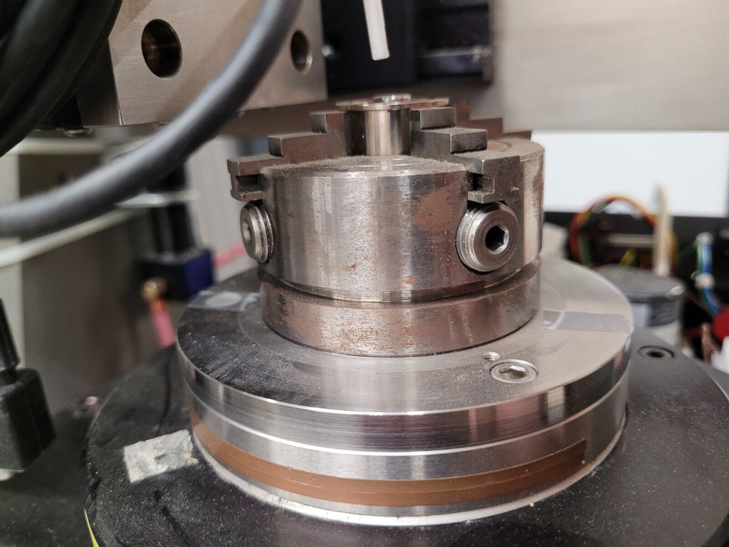 Precitech Air Bearing Spindle Sherline 4 Jaw Chuck Run Out Test Bed Granite Base
