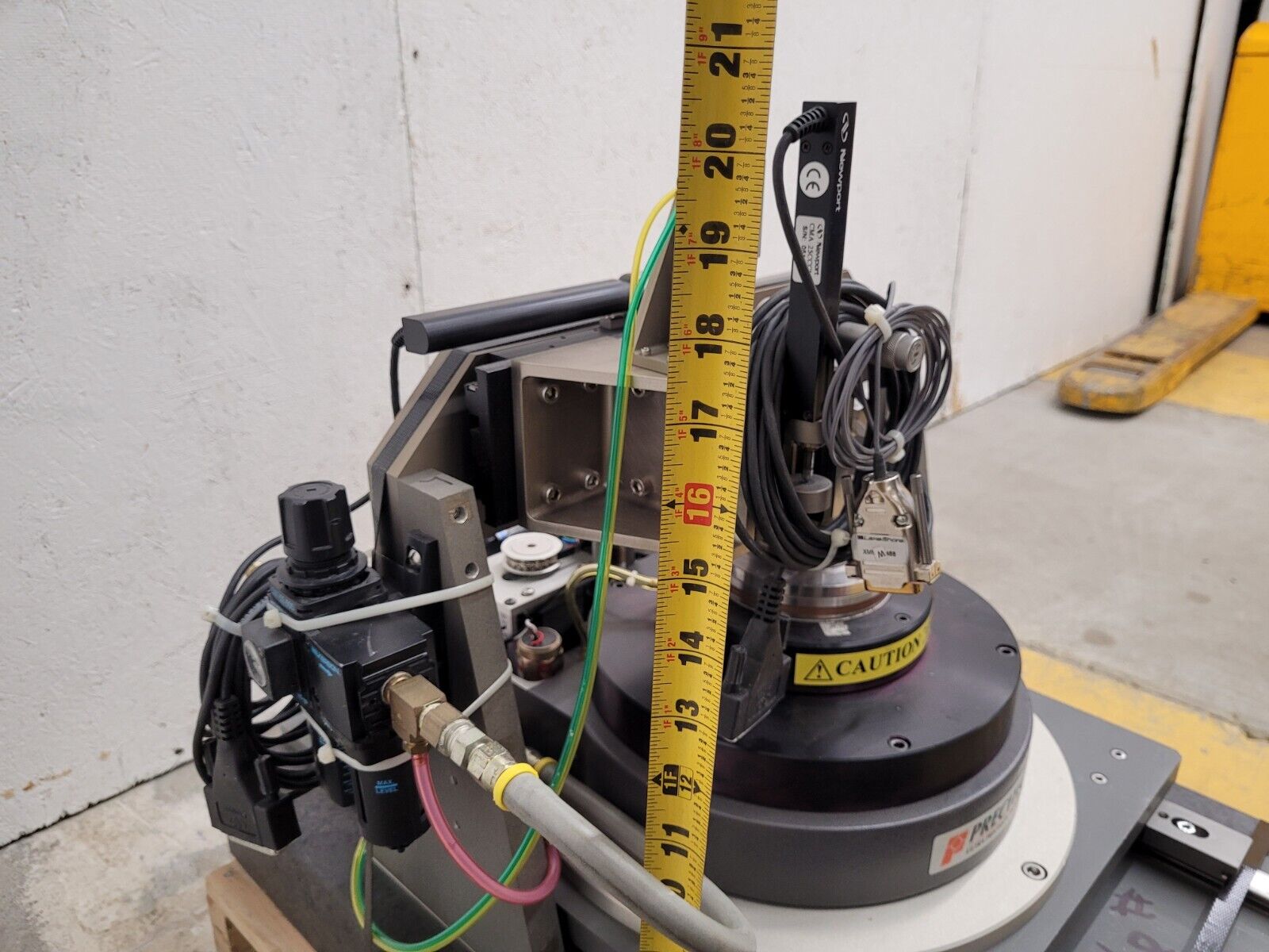 Precitech Air Bearing Spindle Sherline 4 Jaw Chuck Run Out Test Bed Granite Base