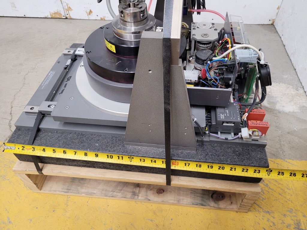 Precitech Air Bearing Spindle Sherline 4 Jaw Chuck Run Out Test Bed Granite Base
