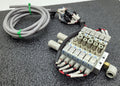 SMC Pneumatic Valve Block Solenoid Manifold 24VDC 6 Valves SY3220-5LOZ-M5 SY3000