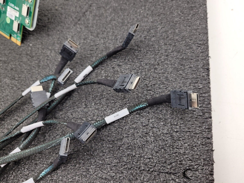 2x SuperMicro Riser Boards and 8x OCuLink Cables AOC-2UR6N4-i4XT and RSC-U2N4-6