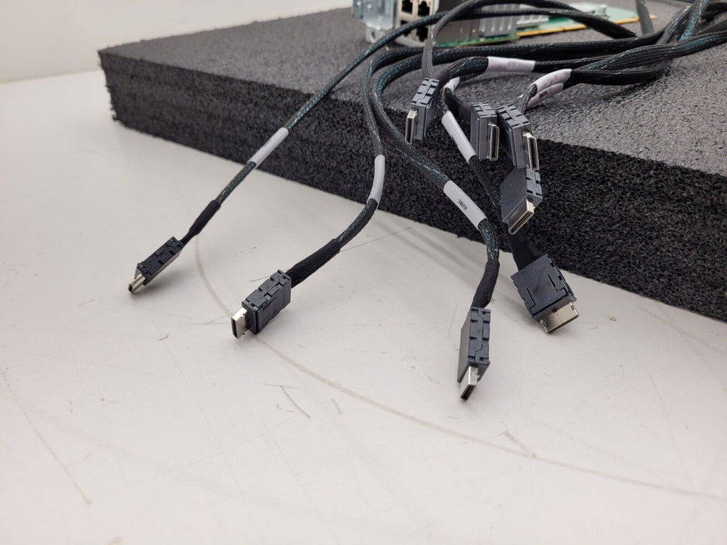 2x SuperMicro Riser Boards and 8x OCuLink Cables AOC-2UR6N4-i4XT and RSC-U2N4-6