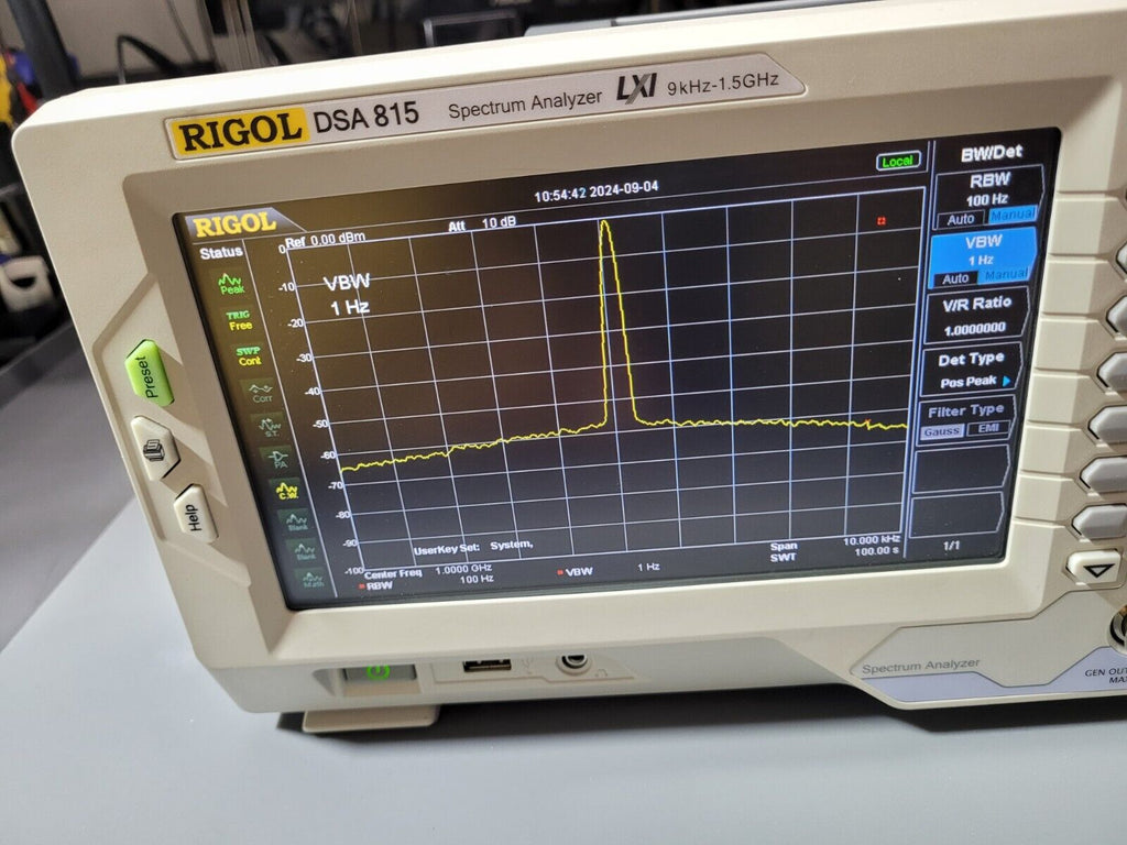 Rigol DSA815-TG Spectrum Analyzer Swept Spectrum Analyzer 9kHz-1.5GHz Tested