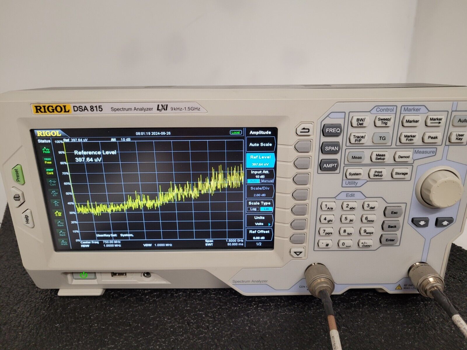Rigol DSA815-TG Spectrum Analyzer Swept Spectrum Analyzer 9kHz-1.5GHz Tested