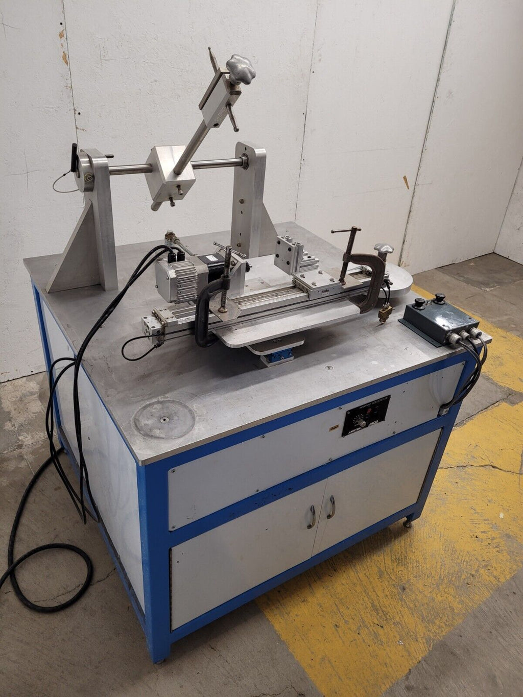 Lapping Machine X Y and Rotary, Drop Arm Adjustable Speed Custom Built 7" travel