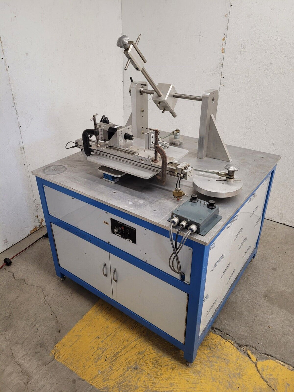 Lapping Machine X Y and Rotary, Drop Arm Adjustable Speed Custom Built 7" travel