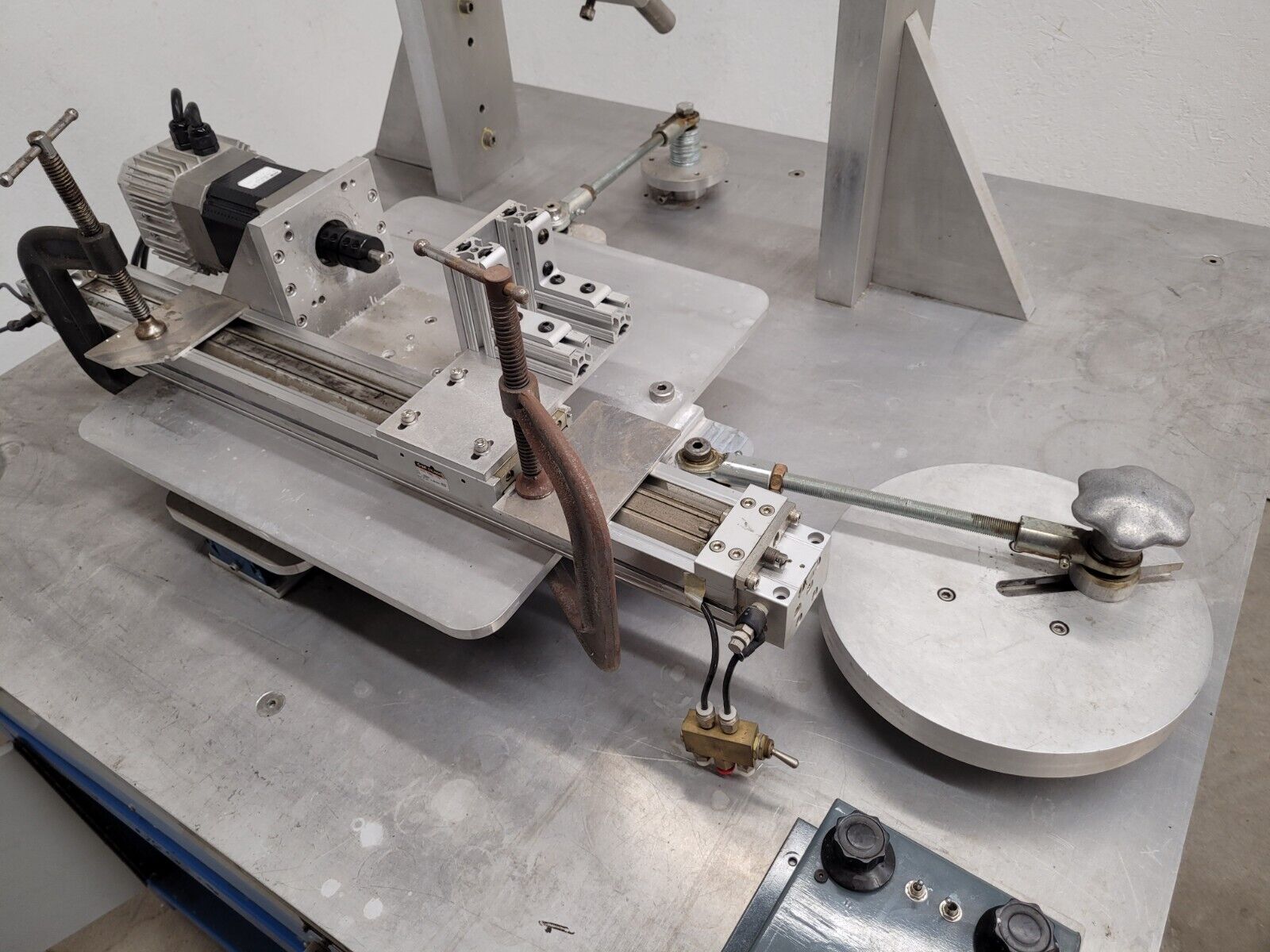 Lapping Machine X Y and Rotary, Drop Arm Adjustable Speed Custom Built 7" travel