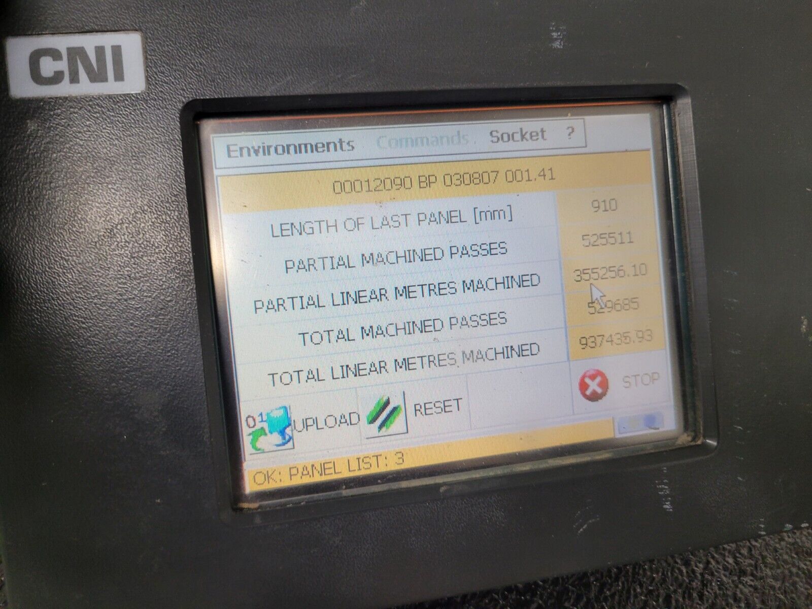 CNI Edge Bander Polymac Akron 440 Operator Interface HMI Panel Working Pull