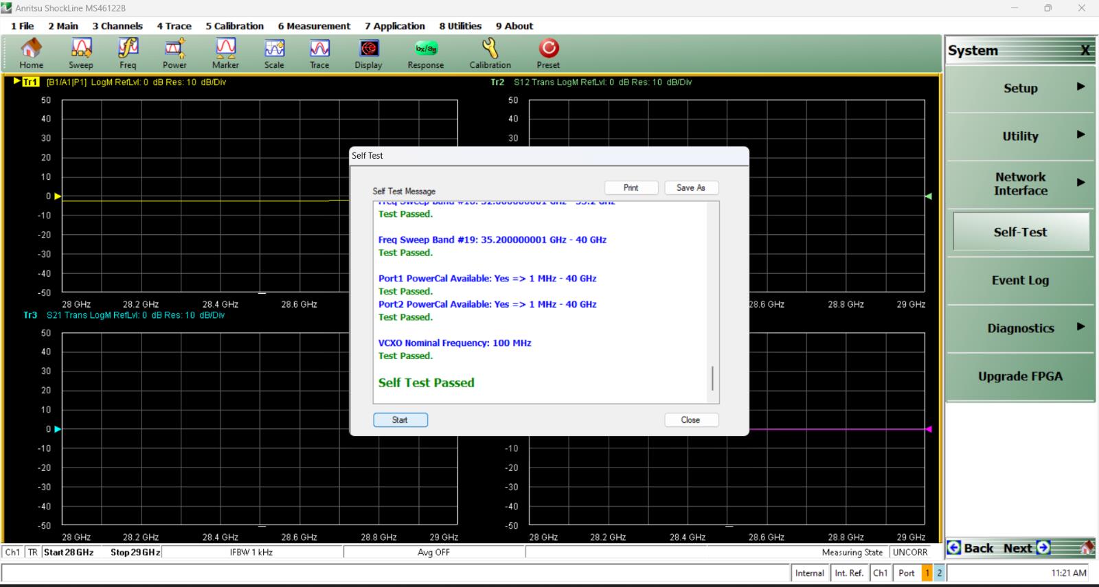 Anritsu MS46122B 43.5GHz USB Vector Network Analyzer Type K Ports SMA 3.5mm