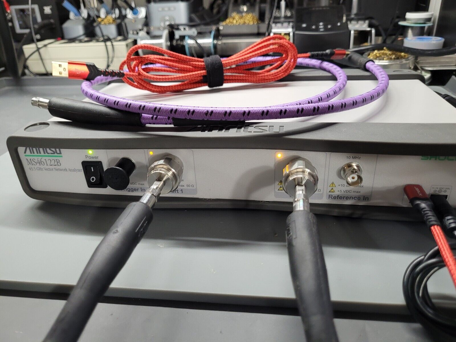 Anritsu MS46122B 43.5GHz USB Vector Network Analyzer Type K Ports SMA 3.5mm