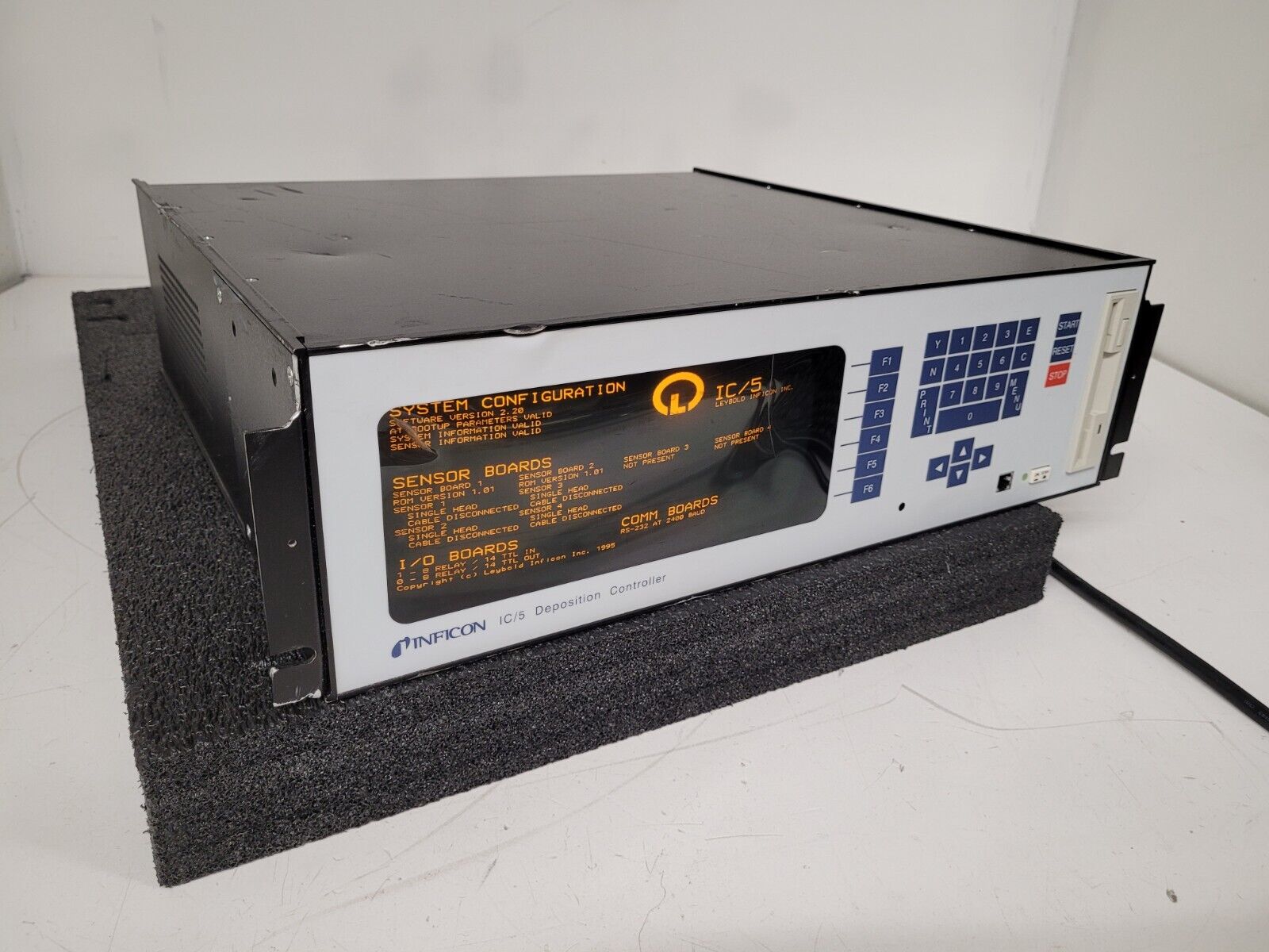 Inficon IC5 Deposition Controller IC/5 Model 760-500-G2 2x Sensor Boards A3