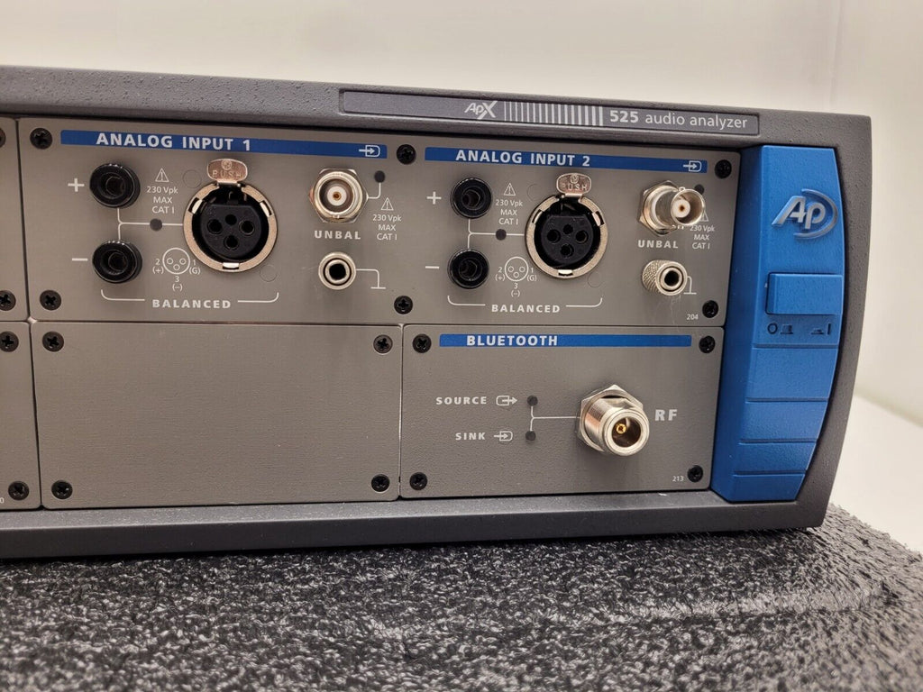 Audio Precision APX-525 Audio Analyzer Digital I/O Bluetooth and 2x Analog Input