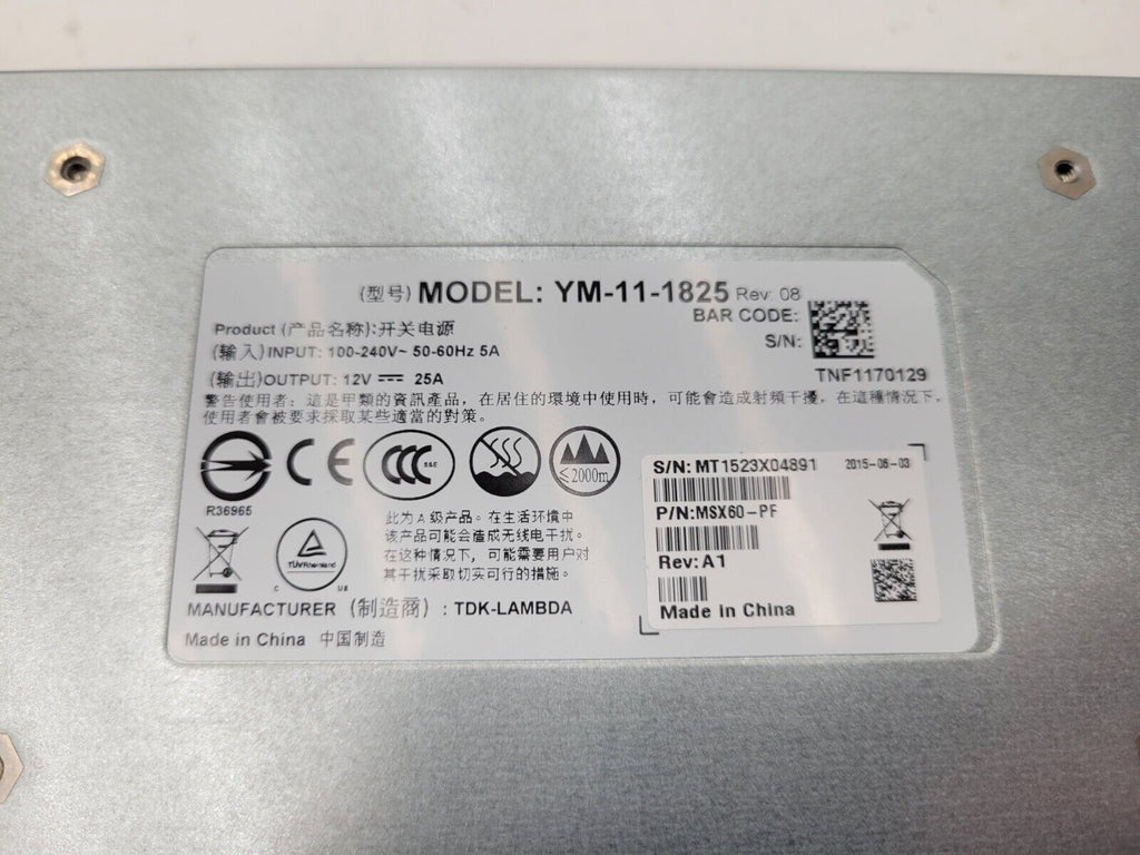 Mellanox SX1036 36x QSFP 40Gb Managed QSFP Infiniband Switch 2x PSU