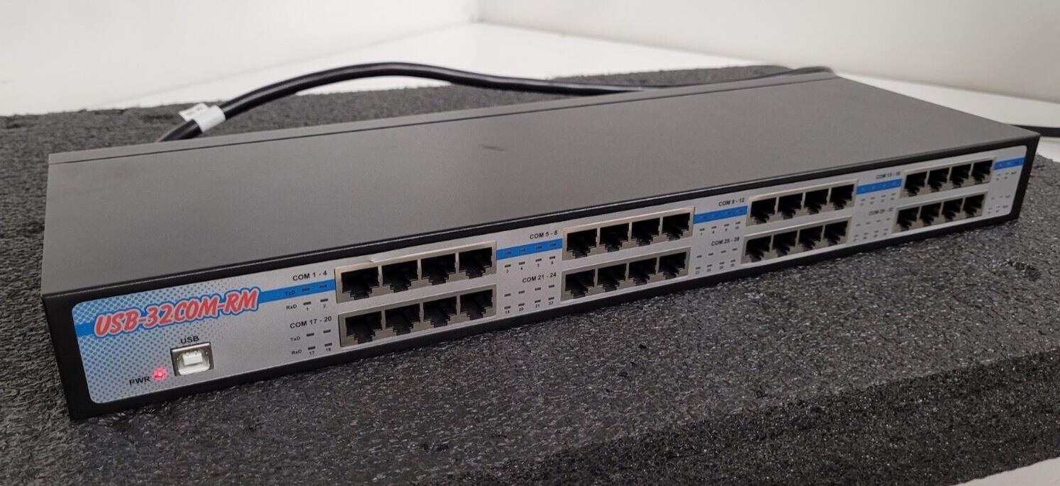Coolgear USB to 32 Port COM RS-232 Serial Adapter FTDI Chipset USB-32COM-RM