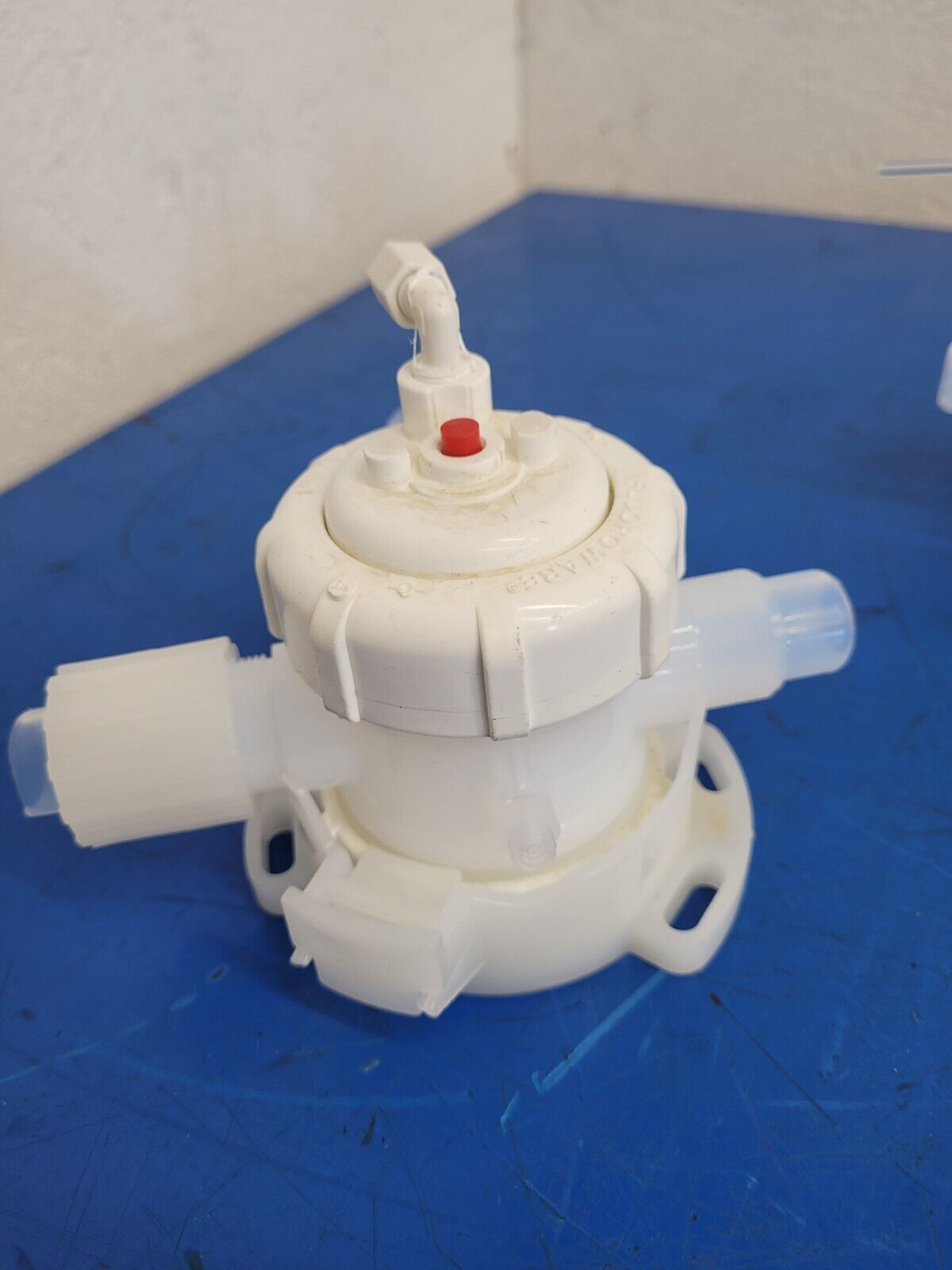 Lot of 4x Pnuematic Fluoroware Diaphragm 3-Way Valve 3/4" Flaretek 202-158-01