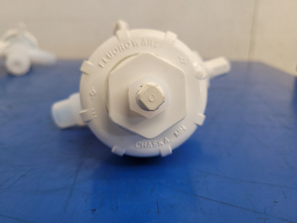 Lot of 4x Pnuematic Fluoroware Diaphragm 3-Way Valve 3/4" Flaretek 202-158-01