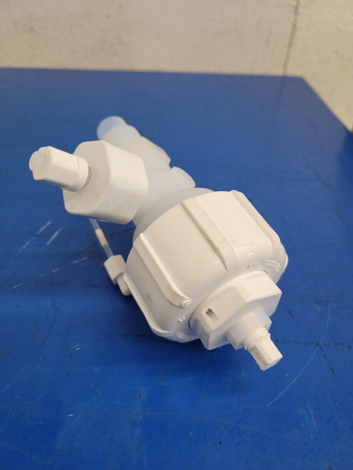 Lot of 4x Pnuematic Fluoroware Diaphragm 3-Way Valve 3/4" Flaretek 202-158-01