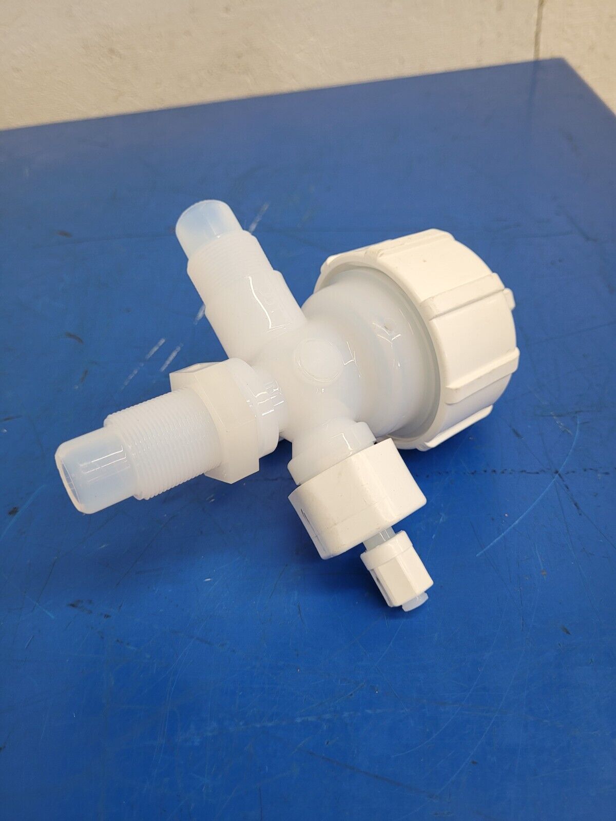 Lot of 4x Pnuematic Fluoroware Diaphragm 3-Way Valve 3/4" Flaretek 202-158-01