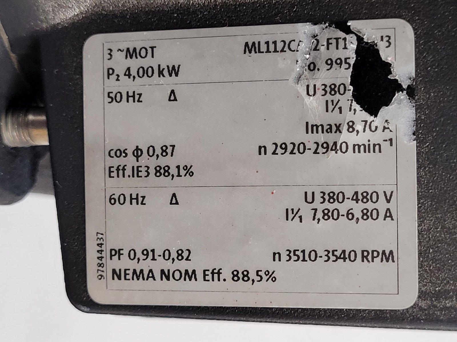 Grudfos CR20-2X-F-A-E-HQQE Never Installed Virtical Multistage Centrifugal Pump
