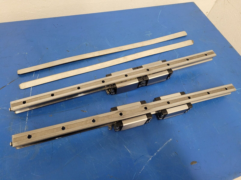Bosch Rexroth 20mm Linear 7210 Rail Guide 2 Rails 4 Blocks 530mm R162121420