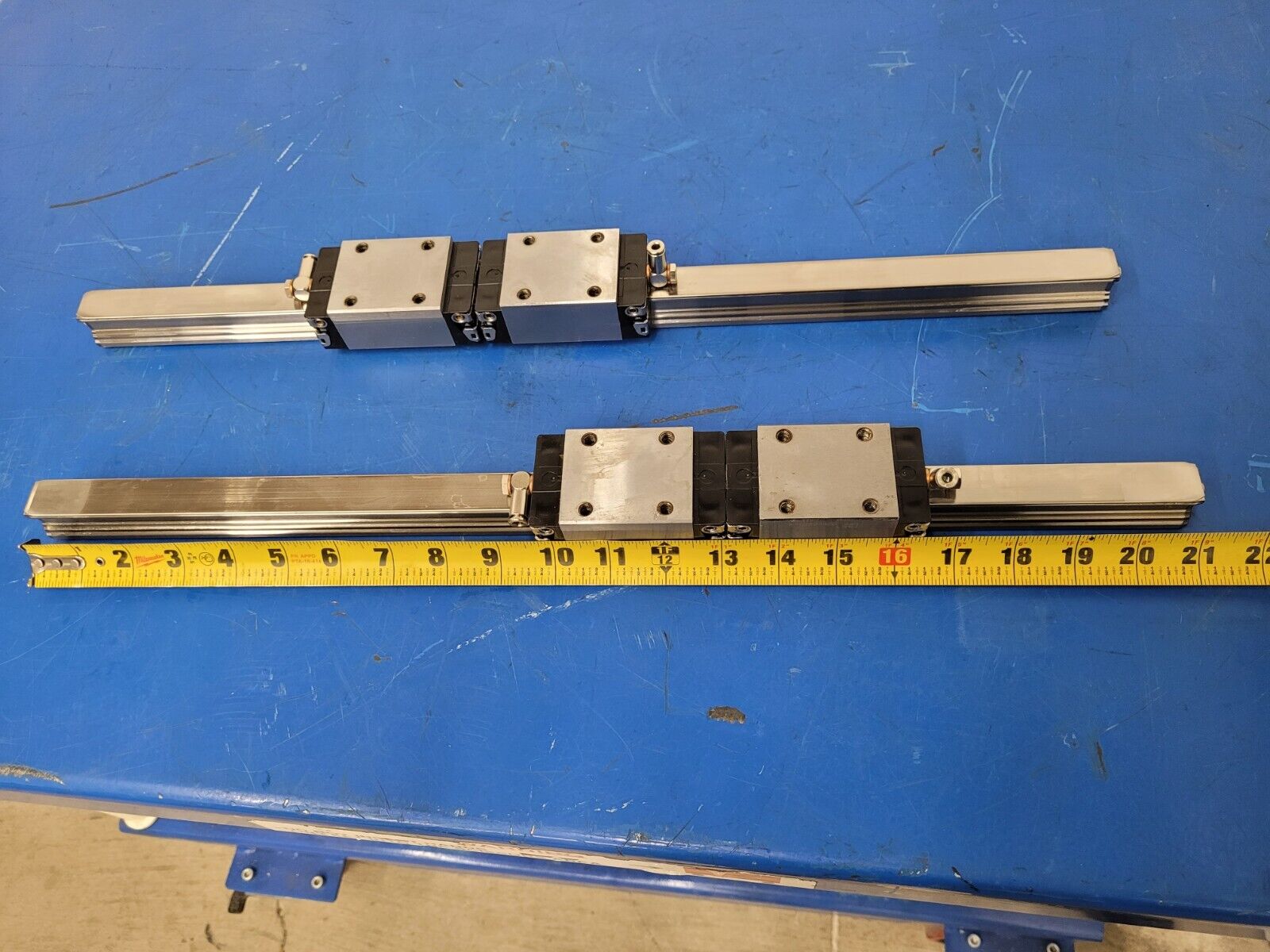 Bosch Rexroth 20mm Linear 7210 Rail Guide 2 Rails 4 Blocks 530mm R162121420