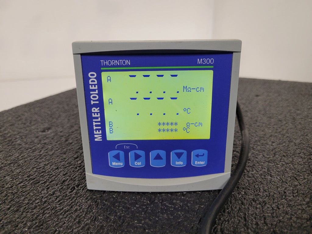 Mettler Toledo Thornton M300 PID Process Controller PLC Cond/Res 2 Ch 1/4 DIN