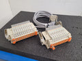 2x SMC Pneumatic Valve Block Lot w/19 valves SV1A00-5FU SV1100-5FU DIN Rail