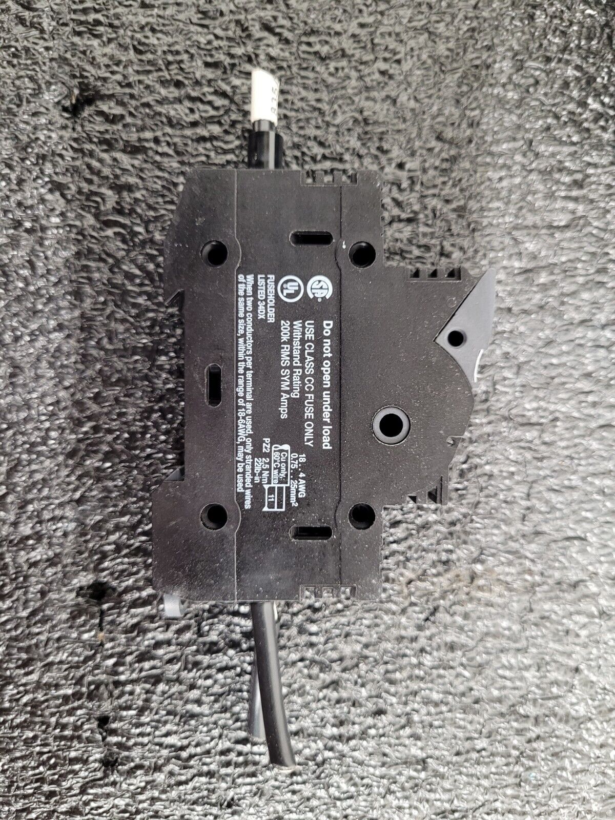 Lot of 8x Phoenix Contact UK 10,3-CC DIN Rail Fuse Holder w/ Indicator Class CC