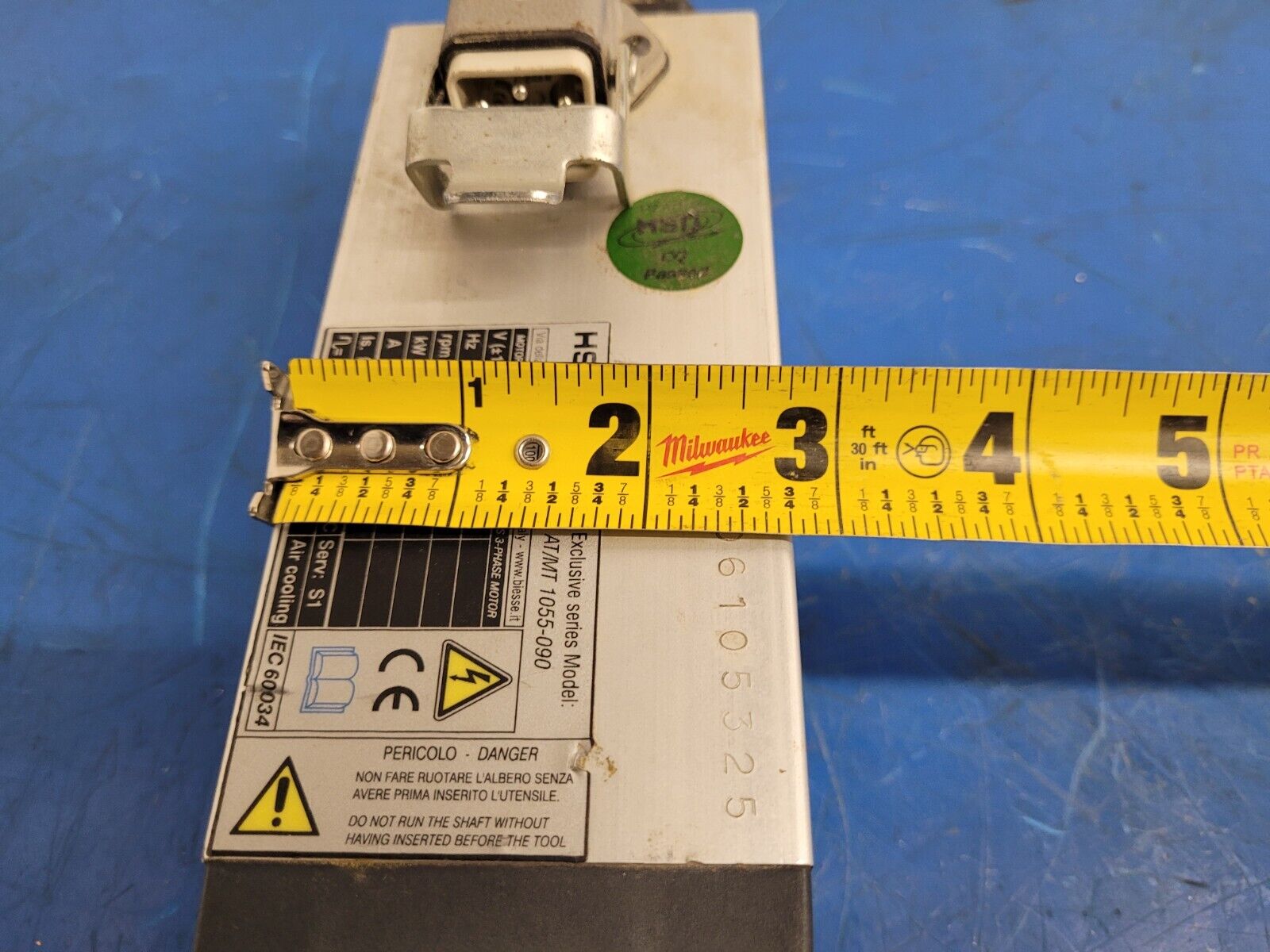 HSD Rotax Spindle Motor AT/MT 1055-090 12000 rpm Polymac Akron 440 Spins ok