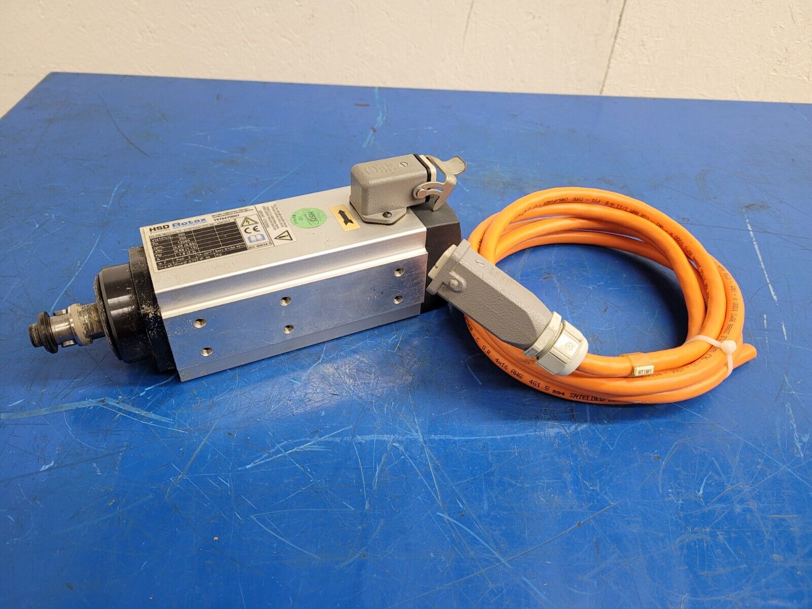 HSD Rotax Spindle Motor AT/MT 1055-090 12000 rpm Polymac Akron 440 Spins ok B