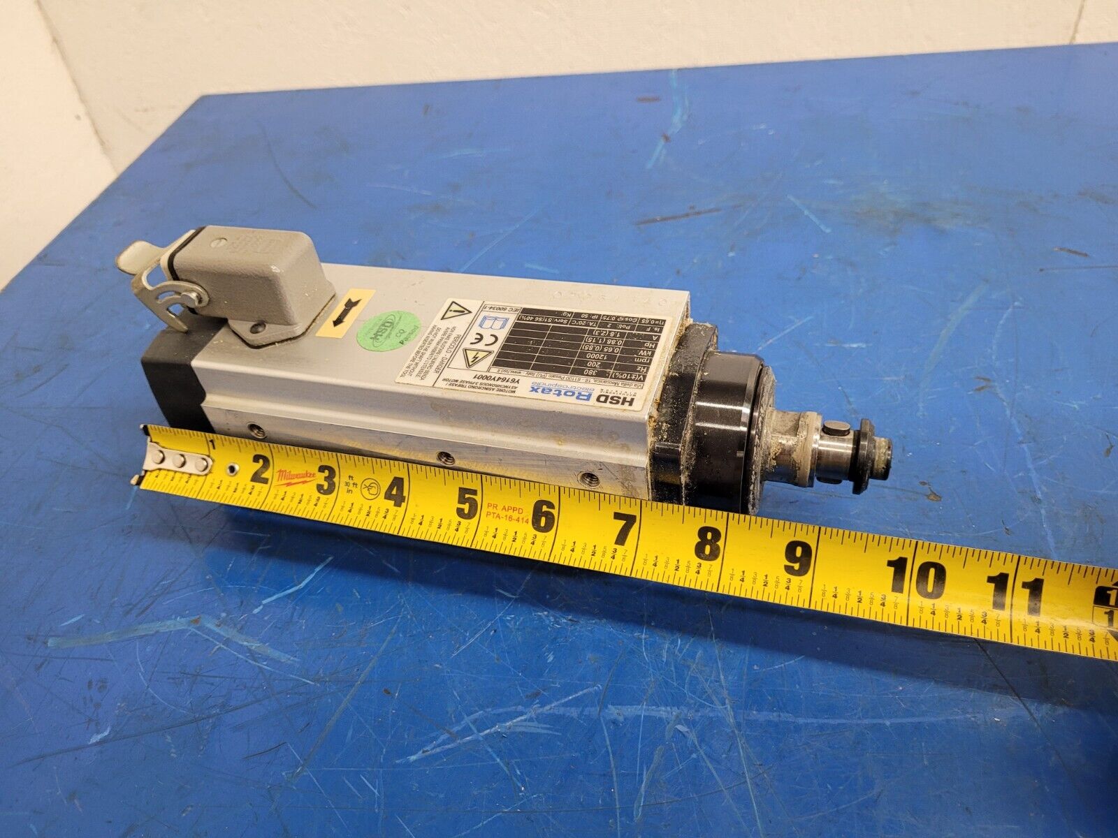 HSD Rotax Spindle Motor AT/MT 1055-090 12000 rpm Polymac Akron 440 Spins ok B