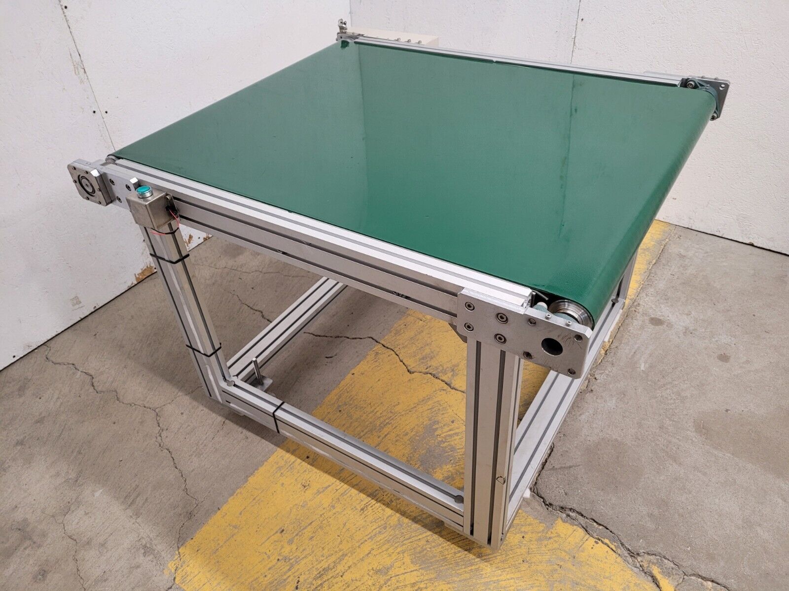 Custom Flat Belt Oriental Motor Driven Conveyor 32" W 42" Long Extruded Frame B