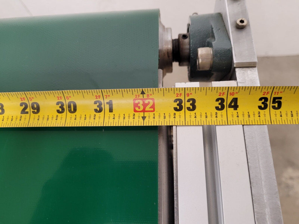 Custom Flat Belt Oriental Motor Driven Conveyor 32" W 42" Long Extruded Frame B